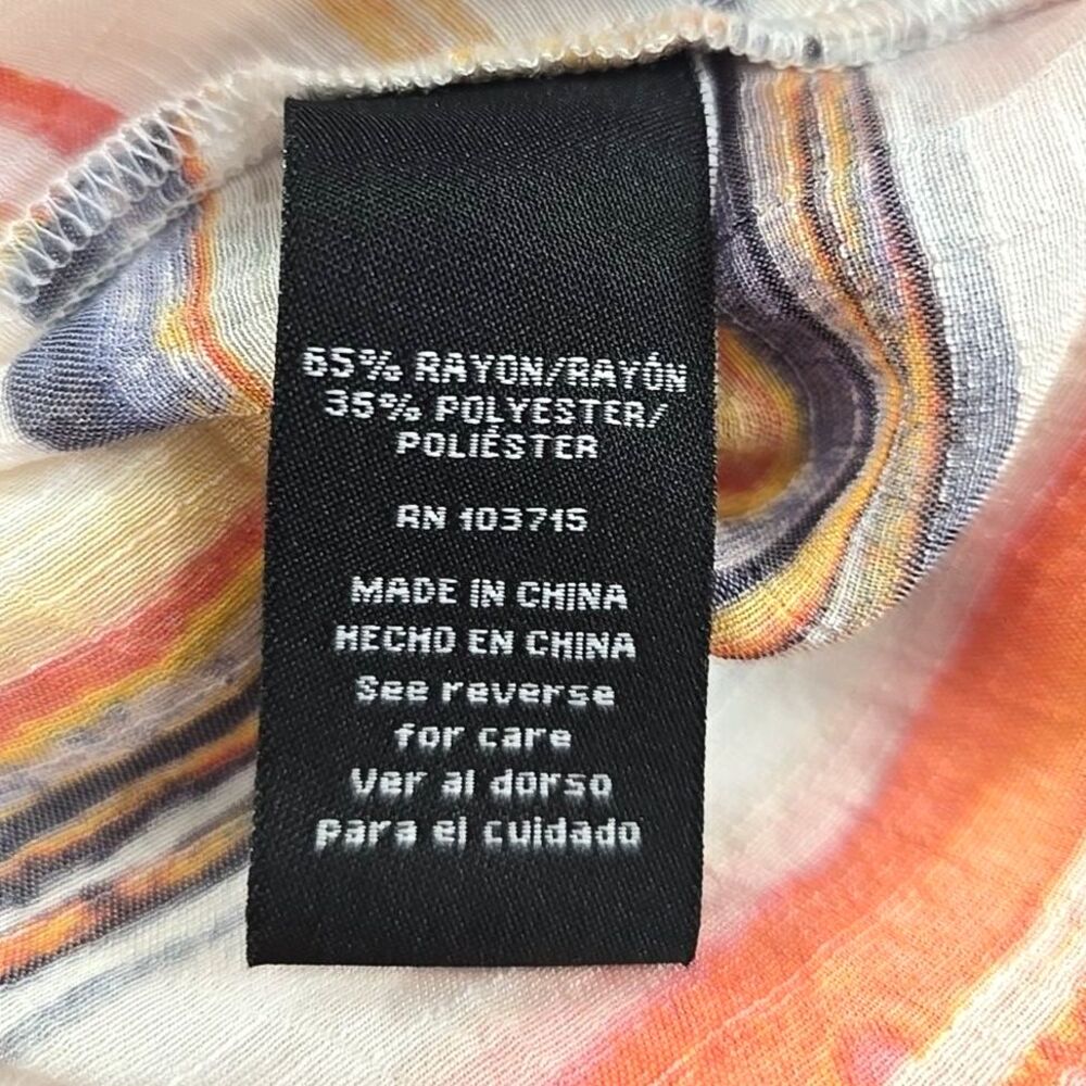 Multicolor Stripe Lightweight Button Long Tunic W… - image 6